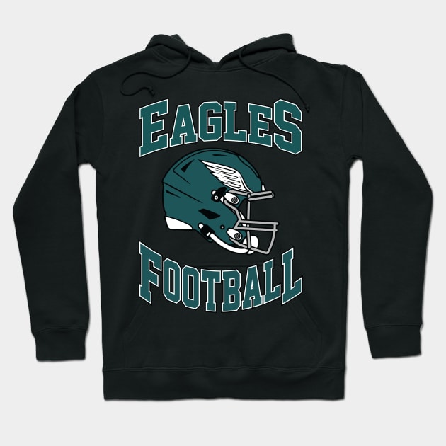 Philadelphia Eagles Football Team Hoodie by Cemploex_Art